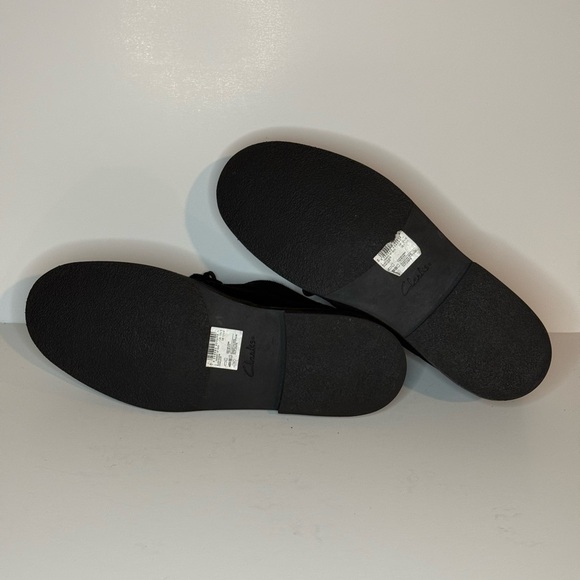 New Clarks Desert Boot / Bootie Men’s Black Suede Shoes size 11.5 - Picture 6 of 12